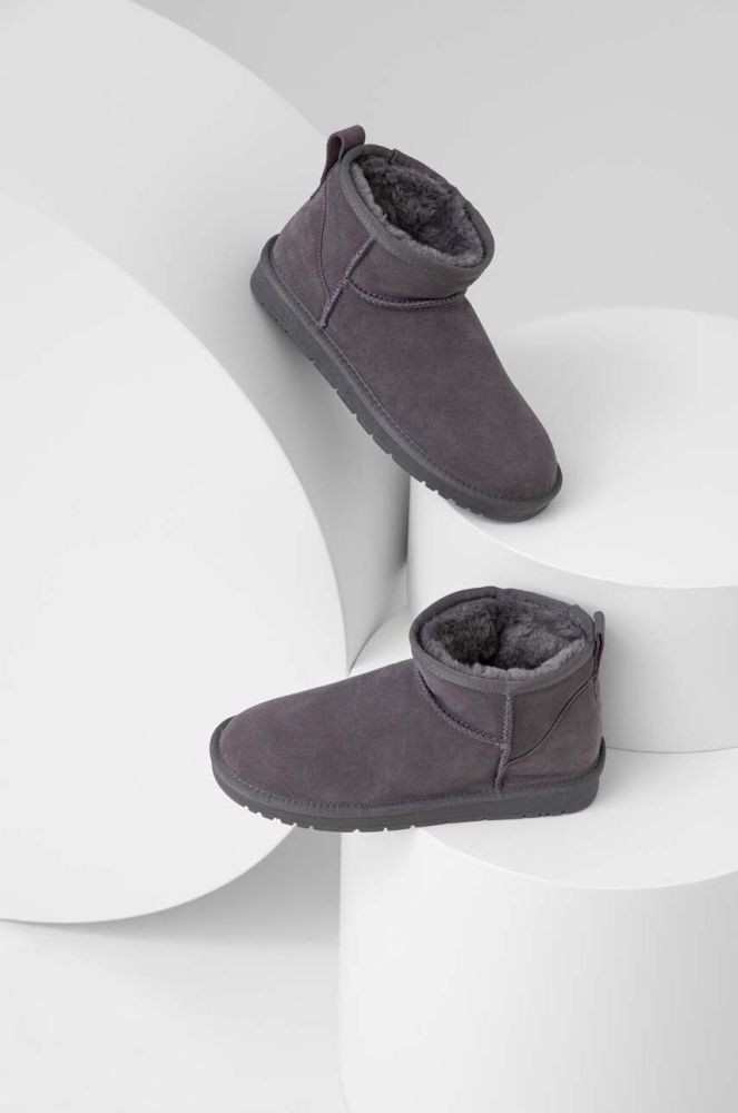 Замшеві чоботи Answear Lab колір сірий (3505091)