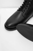 Шкіряні черевики Answear Lab жіночі колір чорний на плоскому ходу (3679809)