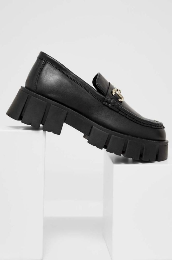 Шкіряні мокасини Answear Lab X Лімітована колекція NO SHAME жіночі колір чорний на платформі (3524978) фото 2