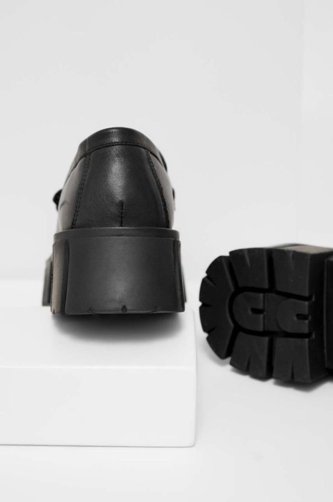 Шкіряні мокасини Answear Lab X Лімітована колекція NO SHAME жіночі колір чорний на платформі (3524978) фото 4