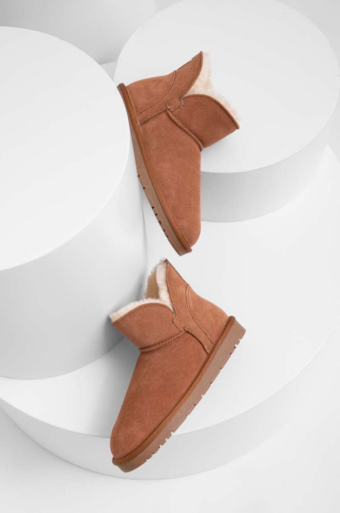 Замшеві чоботи Answear Lab колір коричневий (3505111)