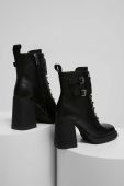 Шкіряні черевики Answear Lab жіночі колір чорний каблук блок (3560639)
