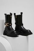 Шкіряні черевики Answear Lab жіночі колір чорний на платформі (3560645)