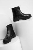 Шкіряні черевики Answear Lab жіночі колір чорний на платформі (3676991)