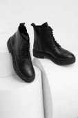 Шкіряні черевики Answear Lab жіночі колір чорний на платформі (3677003)