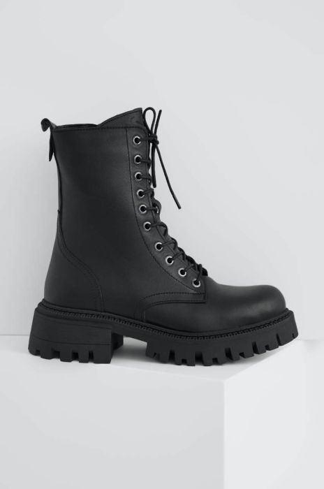 Шкіряні черевики Answear Lab X Лімітована колекція NO SHAME жіночі колір чорний на платформі (3452139)