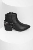 Шкіряні черевики Answear Lab жіночі колір чорний каблук блок (3679827)