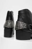 Шкіряні черевики Answear Lab жіночі колір чорний каблук блок (3679827)
