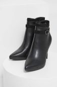 Черевики Answear Lab жіночі колір чорний на шпильці злегка утеплена (3603562)