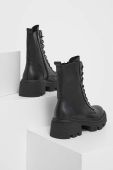 Шкіряні черевики Answear Lab жіночі колір чорний на платформі злегка утеплена (3603610)