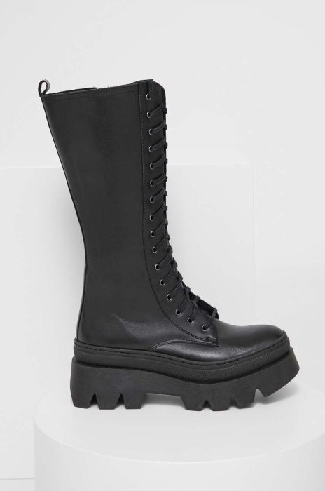 Шкіряні черевики Answear Lab жіночі колір чорний на платформі злегка утеплена (3603662) Шкіряні черевики Answear Lab жіночі колір чорний на платформі злегка утеплена (3603662)