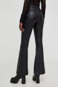 Штани шкіряні Answear Lab flare Х з лімітованої колекції NO SHAME жіночі колір чорний кльош висока посадка