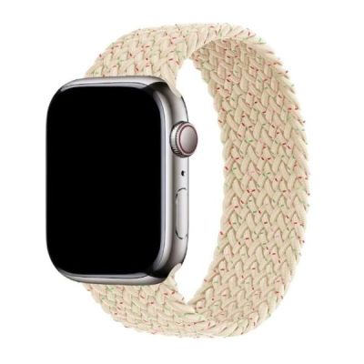 Плетений ремінець CasePro Unity Braided Solo Loop White для Apple Watch 49мм | 46мм | 45мм | 44мм (Size L)