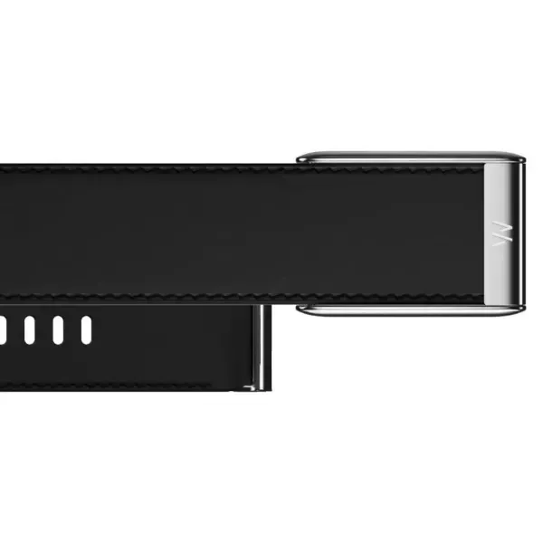 Шкіряний ремінець Whoop LeatherLuxe Band Straight Black/Cream with Titanium (Size S) для WHOOP MG Life (810114362204) фото 2