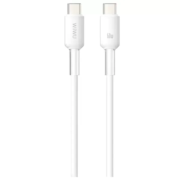 Кабель WIWU Wi-C063 Neolink Series USB-C to USB-C 60W 2m White фото 2