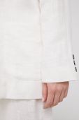 Піджак Answear Lab колір білий двобортний однотонна