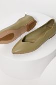 Шкіряні балетки Answear Lab колір бірюзовий