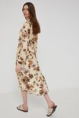 Сукня Answear Lab колір бежевий midi розкльошена (2230443)