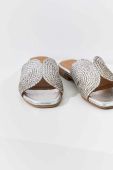 Шкіряні шльопанці Answear Lab жіночі колір срібний (3054454)