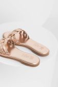 Шкіряні шльопанці Answear Lab жіночі колір золотий (3065769)