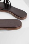 Шкіряні шльопанці Answear Lab жіночі колір коричневий (3065779)