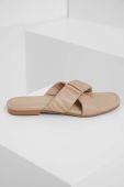 Шкіряні шльопанці Answear Lab жіночі колір бежевий (3280168)