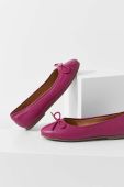 Шкіряні балетки Answear Lab X Лімітована колекція SISTERHOOD колір рожевий