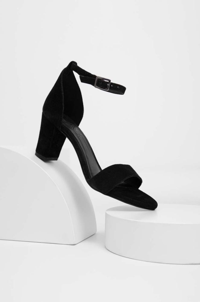Замшеві сандалі Answear Lab колір чорний (3107750)