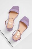 Замшеві сандалі Answear Lab колір фіолетовий
