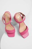 Шкіряні сандалі Answear Lab колір рожевий