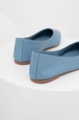 Шкіряні балетки Answear Lab колір блакитний