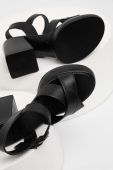 Шкіряні сандалі Answear Lab X Лімітована колекція SISTERHOOD колір чорний
