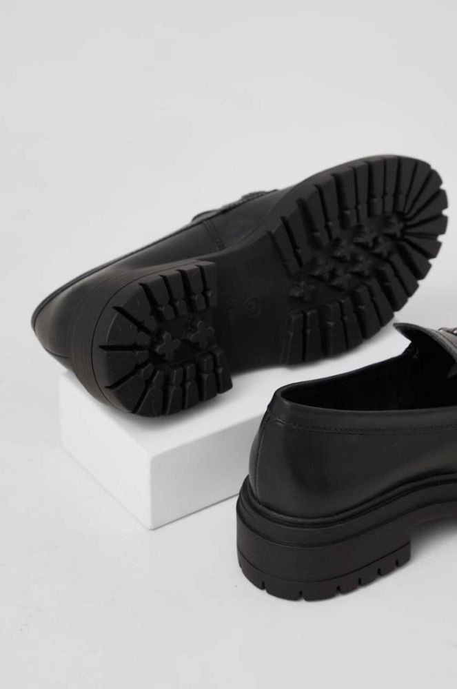 Шкіряні мокасини Answear Lab жіночі колір чорний на платформі (3530136) фото 2