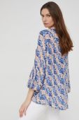 Блузка Answear Lab жіноча візерунок колір блакитний (2243866)