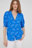 Блузка Answear Lab жіноча візерунок колір блакитний (2265784)