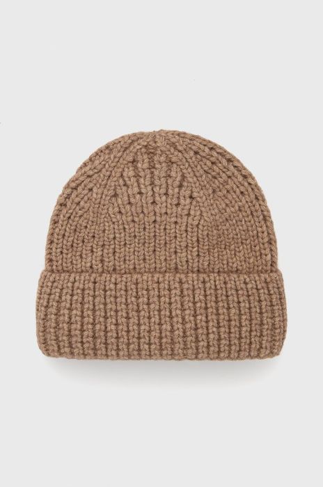 Шапка з вовною Answear Lab колір коричневий з товстого трикотажу (1905523)