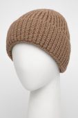 Шапка з вовною Answear Lab колір коричневий з товстого трикотажу (1905523)