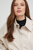 Сорочка Answear Lab жіноча колір бежевий relaxed класичний комір (2038562)