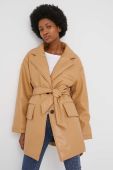 Пальто Answear Lab жіночий колір бежевий перехідний (2070622)