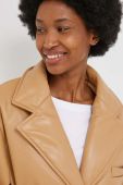 Пальто Answear Lab жіночий колір бежевий перехідний (2070622)