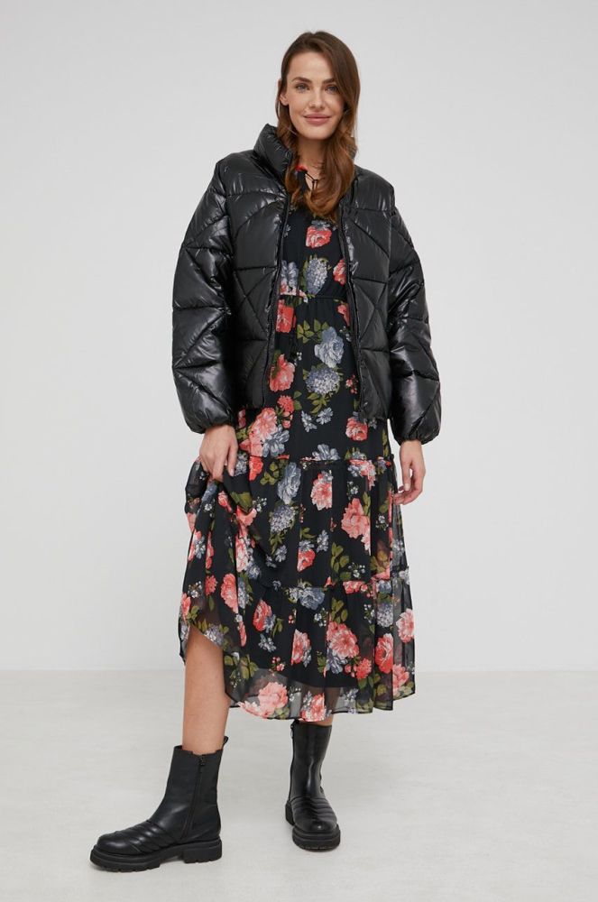 Куртка Answear Lab жіноча колір чорний зимова oversize (2036577)