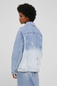 Джинсова куртка Answear Lab жіноча перехідна колір блакитний (2082032)