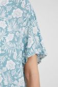 Кімоно Answear Lab без застібки візерунок колір блакитний