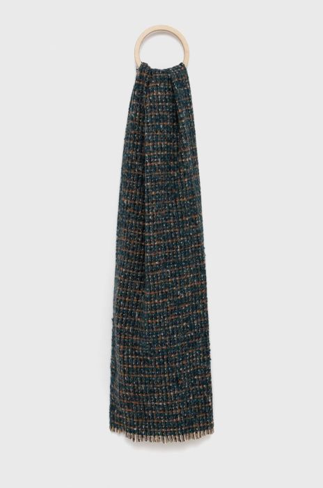 Шарф з шерстю Answear Lab меланж колір блакитний