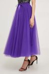 Спідниця Answear Lab колір фіолетовий midi розкльошена Спідниця Answear Lab колір фіолетовий midi розкльошена
