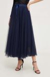 Спідниця Answear Lab колір синій midi розкльошена (3600262) Спідниця Answear Lab колір синій midi розкльошена (3600262)