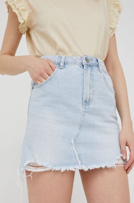 Джинсова спідниця Answear Lab mini пряма колір блакитний (2278784)