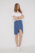 Джинсова спідниця Answear Lab mini пряма колір блакитний (2364120)