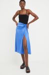 Спідниця Answear Lab midi пряма колір блакитний (2469039) Спідниця Answear Lab midi пряма колір блакитний (2469039)