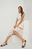 Спідниця Answear Lab колір білий maxi розкльошена (2477045)